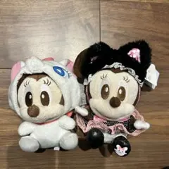 ミニーマウス　ぬいぐるみ　2点セット