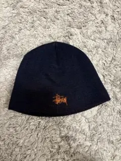 ⭐️希少⭐️90's 紺タグ　old stussy スカル　ビーニー