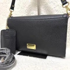 新品未使用 BARCOS シュリンクレザー 3way パスケース付 ブラック