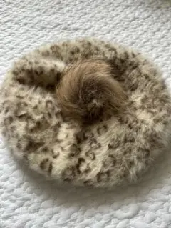 ファーベレー帽　ヒョウ柄