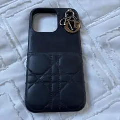 クリスチャンディオール ブラック キルティング iPhoneケース 13Pro