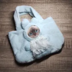 コヤンイサムチョント–トバッグ ふわふわボア生地着ぐるみクラウディ