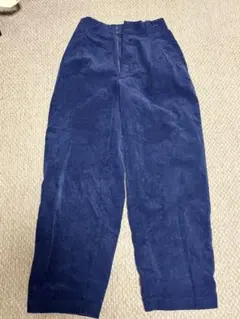 UNIQLO ユニクロ MARNI コーデュロイタック ワイド パンツ　ネイビー