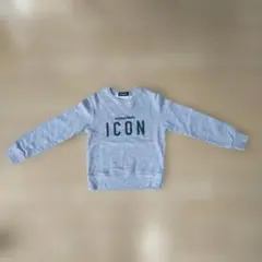 DSQUARED2 ICON キッズ トレーナー グレー