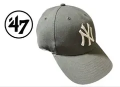 ✨激安✨47 BRAND ニューヨーク・ヤンキース キャップ グレー NYロゴ