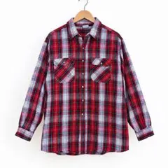 90s USA製 OZARK WILDERNESS ヘビーネルシャツ 2XL T