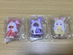 シルバニア 赤ちゃんカラフルウサギコスチューム　3体