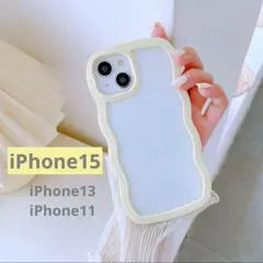 【推し活】iPhone用ケース　波型デザイン　春色　スマホカバー　うねうね　韓国