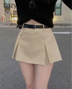 SHEIN Dazy ベージュ プリーツスカート