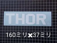 THOR ®️ カッティングステッカー ホワイト 大 1枚