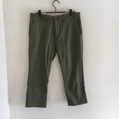 【MEN´S MELROSE】【L】カジュアルパンツ　コットン　クロップド丈