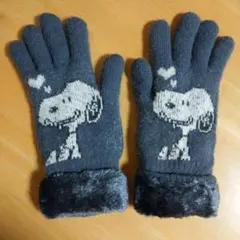 手袋 ニットグローブ スヌーピー 防寒対策 保温 最終お値下げ