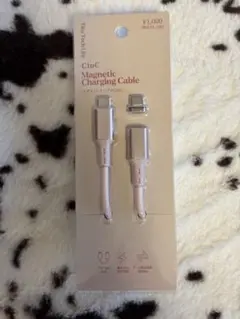 マグネット式Type-C充電ケーブル 1m 60W ピンク