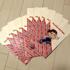 【10枚セット】不二家 ペコちゃん 紙袋 非売品 当時物のサムネイル