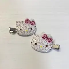 ハローキティ ハイビスカス ギャル 前髪クリップ レア 平成コギャル