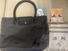 カルディ ネコの日バッグ 黒 バッグ 3段マルチポーチ カレンダー KALDI