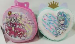 わんだふるぷりきゅあ!　キュアワンダフル＆キュアリリアン 　ぬいぐるみポーチ