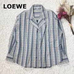 美品 LOEWE ロエベ アナグラム シャツジャケット 21AW 総柄のサムネイル