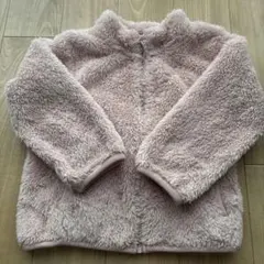 ピンク フリースジャケット ジップアップ