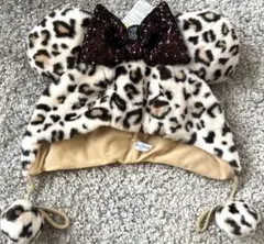 ディズニー☆ ファンキャップ ヒョウ柄 茶色