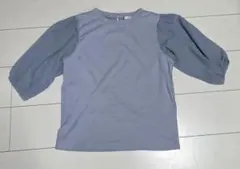 URBANITY パフスリーブ 半袖Tシャツ ブルー