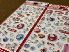 ハローキティ　ぷくぷくシール　公式ライセンス正規品　サンリオ　硬いシール 2枚