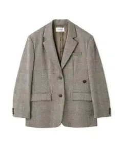 2wayビッグジャケット ブラウンチェック