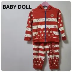 BABYDOLL　ベビードール　パーカー　スウェット上下セットアップ　100