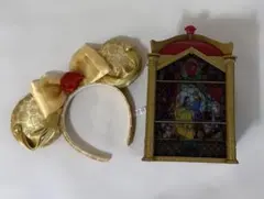 ディズニーポップコーンケース・ポップコーンバケット カチューシャ 美女と野獣