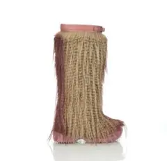 00s 戦慄かなの様着用YELLO フェイクファーロングブーツ y2k