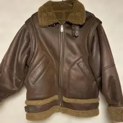 【SLY】フェイクムートンジャケット　ブラウン