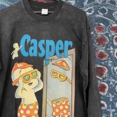 キャスパー ロンT カットソー 長袖 ビンテージ加工 新品 ゴースト レトロ
