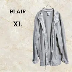 BLAIR グレー ストライプ パーカー 秋冬 シンプル【XL】