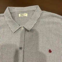 新品POLO home ストライプ 半袖シャツ　Mサイズのサムネイル