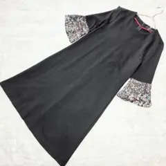PS PaulSmithポールスミス　ワンピース　花柄 フラワー　黒ブラック　Ｍのサムネイル