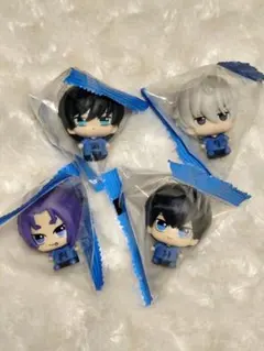 ブルーロック プチっとすわりマスコット フィギュア コンプリート 4個 潔 凪