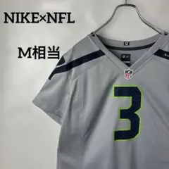 ゲームシャツ　NIKEナイキ　NFL アメフト　サッカー　グレー灰色3 メッシュ