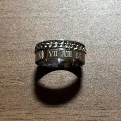 ローマ数字デザイン シルバーリング