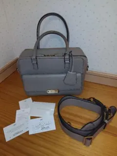 新品同様✨アニヤハインドマーチ カーカー ハンドバッグ シボ革 2way 黒 極美品】アニヤハインドマーチ カーカー ハンドバッグ シボ革 2way 黒