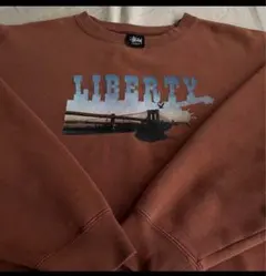 old stussy プリント スウェット L