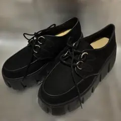 H&M ブラック プラットフォームシューズ 37のサムネイル