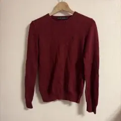 Ralph Lauren 赤ニットセーター メンズ 5f