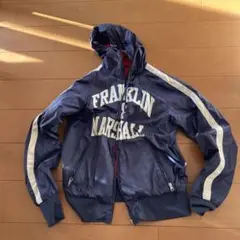 FRANKLIN MARSHALL ネイビー ナイロンジャケット Sリバーシブル