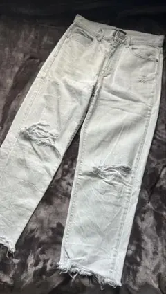 UNIQLO ストレートダメージジーンズ 25 63.5