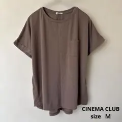 【CINEMA CLUB】 涼感ラグランスリーブTシャツ ブラウン Ｍのサムネイル
