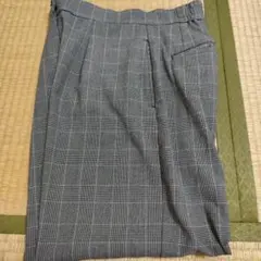 PLST ウォームリザーブワイドパンツ チェック柄