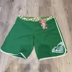 【タグ付】ROXY ロキシー ボードショーツ 水着サーフパンツ グリーン M
