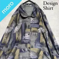 No.1023 VINTAGE ヴィンテージ 古着 総柄シャツ 花柄 長袖シャツ