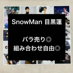 【バラ売り可◎】SnowMan 目黒蓮 公式写真 29枚セット