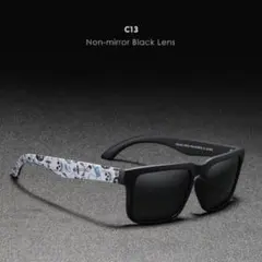 新品 送料込み KDEAM UV400 ブラック レンズ スポーツサングラス